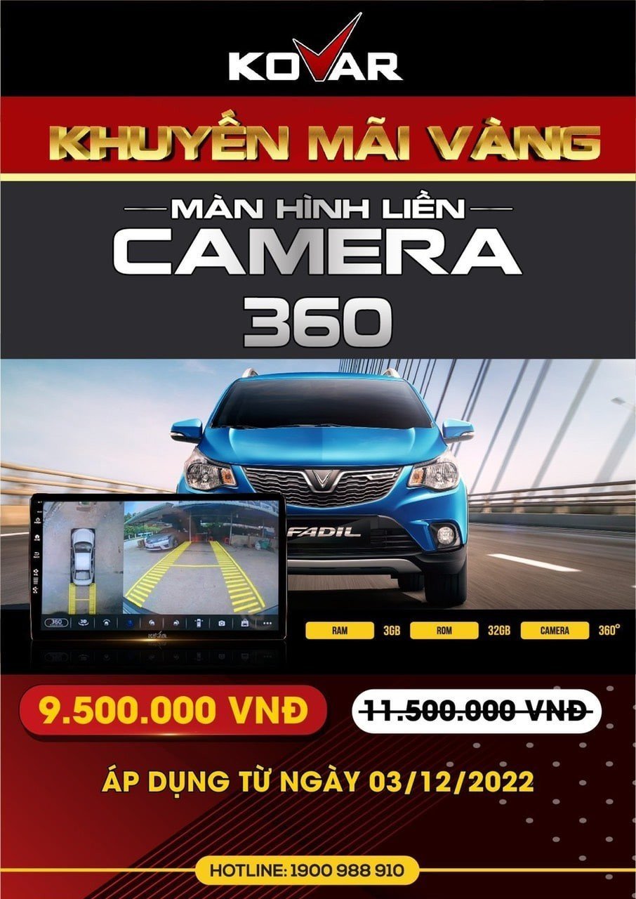 Màn hình Zestech Kova Camera 360