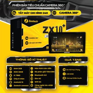 MÀN HÌNH ZESTECH ZX10 TIÊU CHUẨN CAM 360