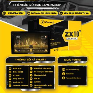 MÀN HÌNH ZESTECH ZX10+ GIỚI HẠN CAM 360